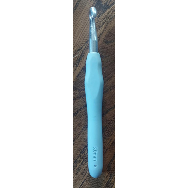 Крючок для вязания с мягкой ручкой №8,0