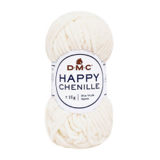 Пряжа плюшевая Happy Chenille Цвет: молочный