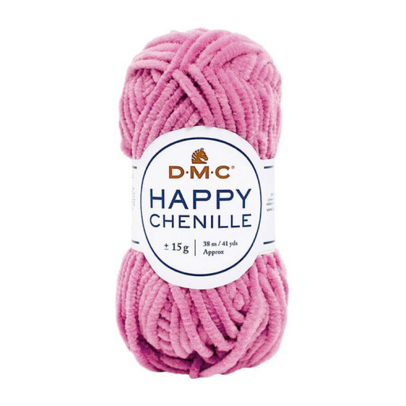 Пряжа плюшевая Happy Chenille Цвет: сиреневый