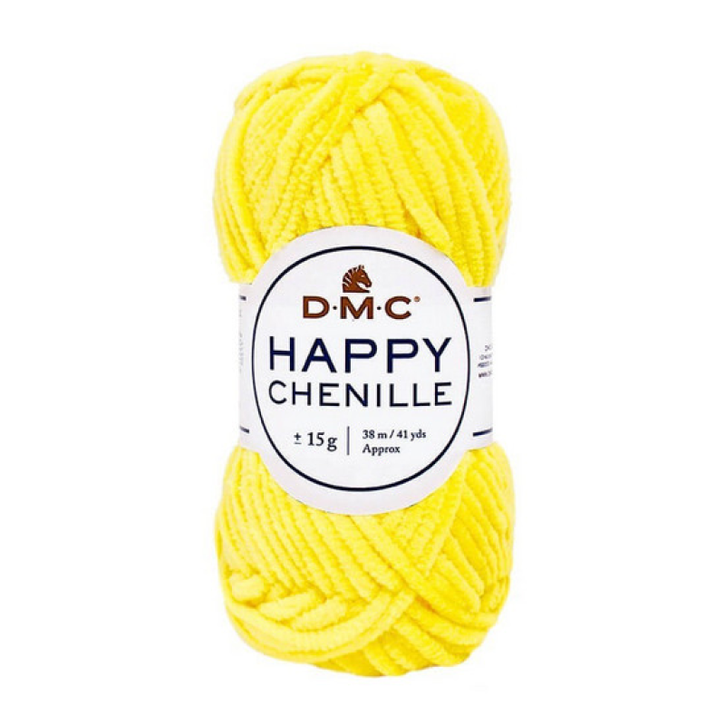Пряжа плюшевая 15г. Happy Chenille Цвет: желтый Пряжа плюшевая 15г. Happy Chenille Цвет: желтый