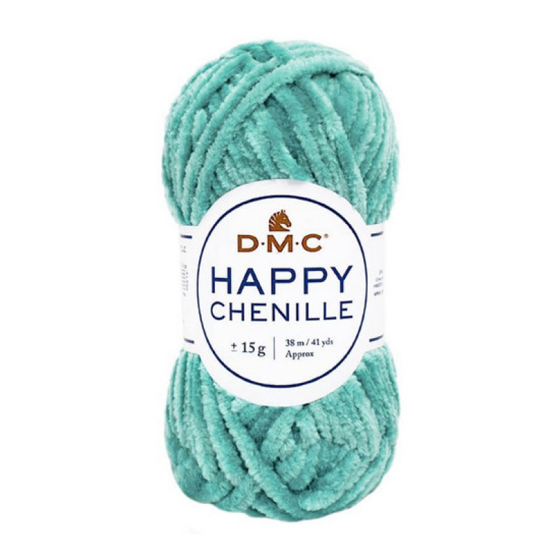 Пряжа плюшевая 15г. Happy Chenille Цвет: голубой