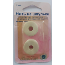 121 Нитка на котушці для машинної вишивки, 2 шт., 100% поліестер