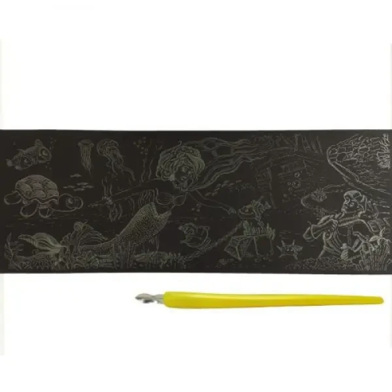 Набір для творчості, гравюру А4. Тигри.